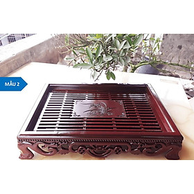 Mua Khay Ấm Chén Nhựa Giả Gỗ  Khay Trà Vân Gỗ Loại 1 - Được Chọn Mẫu