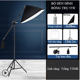 Đèn Đỉnh Softbox 50x70cm Chuyên Chụp Ảnh Mẫu, Quay Video Sản Phẩm, Thiết Bị Chiếu Sáng Chuyên Nghiệp Hàng Chính Hãng