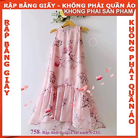 Rập giấy mã 758 - Rập đầm suông đuôi cá