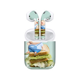 Mua Miếng dán skin chống bẩn cho tai nghe AirPods in hình Heo con dễ thương - HEO2k19 - 080 (bản không dây 1 và 2)