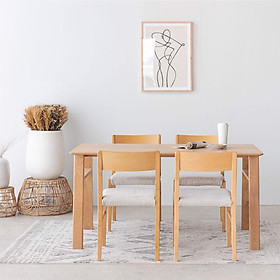 Mua Bộ Bàn Ăn Gỗ Sồi MOHO FYN 4 Ghế Đơn