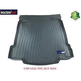 Thảm lót cốp xe ô tô Cadillac XTS 2013-2017 nhãn hiệu Macsim chất liệu TPV cao cấp màu đen (D0080)