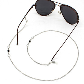 Chain kính Dây chuyền đeo gọng kính râm nam nữ cá tính pha lê stone tối giản màu đen và trắng basic unisex trend hot
