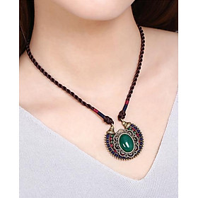 Vòng đeo cổ dây chuyền ngọc tự nhiên Vintage VN18