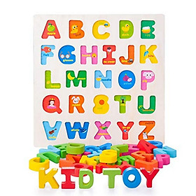 Bảng gỗ chữ và số nổi gỗ trắng khổ 30x30cm