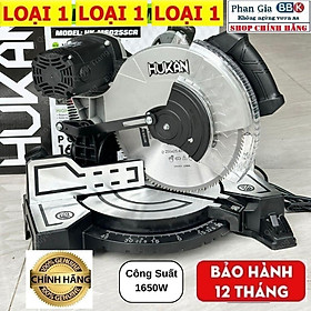 Máy cắt nhôm HUKAN 255mm chính hãƞg - Bảo hành 1 năm, 100% dây đồng
