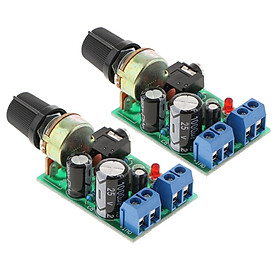 2PCS LM386 0.5-10W Audio Power Amplifier Module DC 3-12V Stereo Amp Board, DIY Sound System Component
