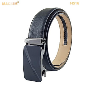Thắt lưng nam -Dây nịt nam da thật cao cấp nhãn hiệu Macsim MS16