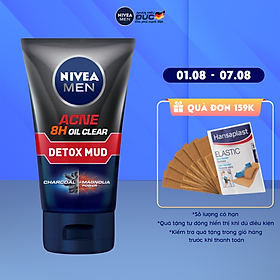 Sữa Rửa Mặt NIVEA MEN Detox Mud Bùn Khoáng Giúp Giảm Mụn & Hư Tổn Da (100G) - 83940