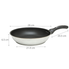 Mua Chảo Inox Chống Dính 3 Đáy Fivestar Đủ Kích Thước 22/24/26/28 cm - Chất Lượng Cao Chính Hãng  - Sử Dụng Được Tất Cả Loại Bếp