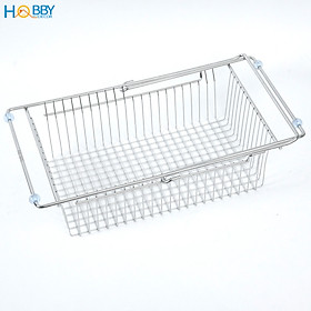 Khay đựng chén đĩa đa năng gác bồn rửa inox 304 Hobby home decor KDC8