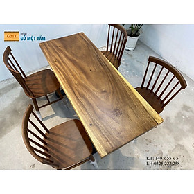 Mua Bàn Gỗ Me Tây Nguyên Tấm  Bàn Ăn Gỗ Me Tây  Bàn Trà Gỗ Me Tây  Bàn Làm Việc Gỗ Me Tây Dài 1 4m Rộng 55cm Dày 5cm