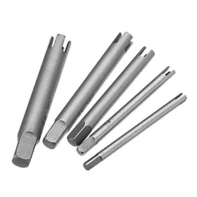 5Pcs Screw Extractor Broken Damaged Screw Removal Stripped Screw Remover Water Pipe Repair Easy Out Drill Bit
