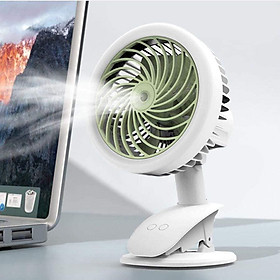 Mua Quạt Phun Sương Mini Tích Điện Để Bàn Đa Năng  Có Kẹp Bàn  3 Cấp Độ Gió F550