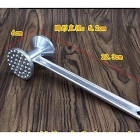 Mua Búa dần thịt đập đá  đập hành tỏi đa năng nhôm bóng 2 cỡ