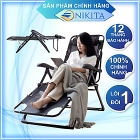 Mua  HOT  Ghế xếp thành giường  Vải lưới thoáng khí  Khung kim loại sơn tĩnh điện bền bỉ - Chính hãng NIKITA