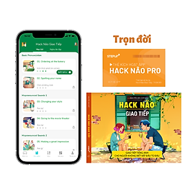 Download sách Sách - Tiếng Anh Hack Não Giao Tiếp (2021) - Có App học giao tiếp nhiều chủ đề dùng trọn đời và chấm điểm phát âm bằng AI