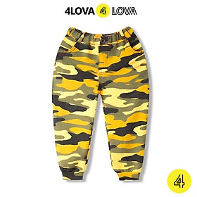 Quần thun jogger thu đông cho bé trai 4LOVA, chất nỉ cotton kiểu dáng khoẻ khoắn cá tính