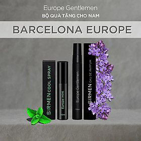 [Combo Barcelona Europe] Xịt thơm miệng Mint Cool Spray & 01 chai Nước hoa nam SIRMEN Eau de Parfum Châu Âu Europe Gentlemen cao cấp chai 10ml thơm tự nhiên sang trọng