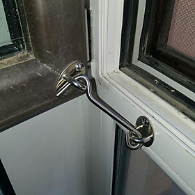 Stainless Steel Window Door Restrictor Catch Child Safety Security Lock  12.8cm