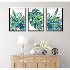 Mua Set 3 tranh lá cây nhiệt đới