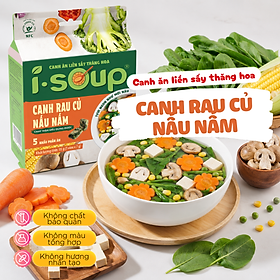 Isoup Viên Canh Rau Củ Nấu Nấm Ăn Liền Sấy Thăng Hoa 35G