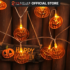 Dây đèn led trang trí ngoài trời Halloween hình bí ngô GV-PHSL-1