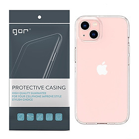 Ốp lưng silicon tpu trong suốt gor cho iphone 11 / 12 / 13 mini / 13 / 13 pro / 13 pro max- hàng chính hãng