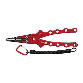 Professional Fishing Pliers Line Cutter Hook Remover Multi Tool with Lanyard