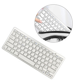 UltraThin 78 Key Wireless Bluetooth Keyboard French for IOS/Android/Windows