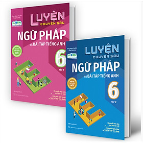 Hình ảnh Combo Sách Tiếng Anh THCS: Luyện Chuyên Sâu Ngữ Pháp Và Bài Tập Tiếng Anh 6 (Bộ 2 cuốn/ Tặng kèm Bookmark Happy Life)