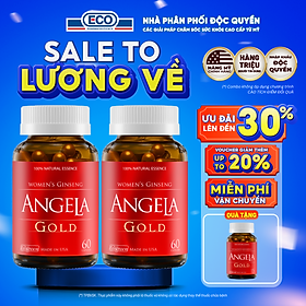 [Tặng Angela 15v] Combo 2 Hộp 60v - Viên Uống ANGELA GOLD Hỗ Trợ Sức Khỏe, Sắc Đẹp Và Sinh Lý Nữ