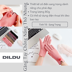 Hình ảnh Găng Tay Chống Nắng - Giữ Ấm Thỏ Nhung Bigbull Gloves Dành Cho Phái Đẹp, Phụ Nữ Sang Trọng, Lái Xe Dạo Phố - Có thể Sử Dụng Cảm Ứng Điện Thoại