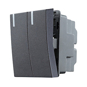 Hạt công tắc đôi 1 chiều/ 2 chiều 10AX, cỡ M Gelan