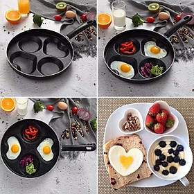 Mua Chảo Chiên Trứng Chống Dính Hình Trái Tim Xinh Xắn 4 ô