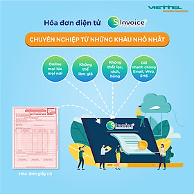 Phần mềm hóa đơn điện tử Viettel Sinvoice- Gói 50000 hóa đơn điện tử Viettel - HÀNG CHÍNH HÃNG 100%
