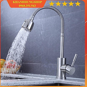 Mua Vòi Rửa Chén Nóng Lạnh Lò Xo Inox 304 MAS