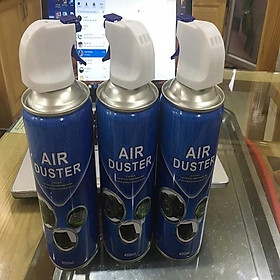 Bình Xịt Bụi Khí Nén Air Duster Màu Xanh Xịt Cực Mạnh Loại 1 kèm ống