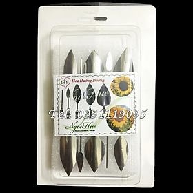 Mua Bộ 10 dụng cụ làm rau câu 3D – Set 1 – Bộ làm hoa hướng dương - Tặng kèm kim nhụy – Mã số 1190
