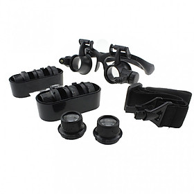 Kính lúp đeo mắt có đèn M2 zoom (10X-15X-20X-25X)