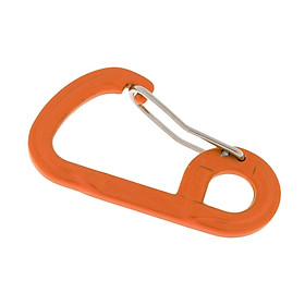 2 Pieces D-shaped Carabiner Buckle Snap Clip Hook Keyring
