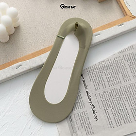 Tất lười nữ gomtat đi giày búp bê có đệm cao su chống tuột gót, chất liệu sợi cotton cao cấp - po-bupbe-lua-3009-1doi