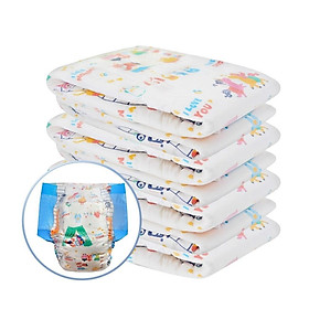 3 Abdl Người Lớn Tã Onesize Lớn Eo Cáo Đỏ Dễ Thương In DDLG Tã Giấy Dùng 1 Lần Tã Người Yêu Bebe Bố giả Dom - one