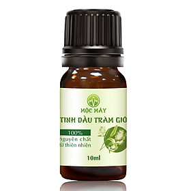 Tinh dầu Tràm Organic hữu cơ 10ml Mộc Mây - tinh dầu thiên nhiên nguyên chất 100% - dùng xông tắm ngừa cảm lạnh, hỗ trợ trị côn trùng cắn đốt cho Bé, Trẻ sơ sinh và Trẻ nhỏ | An toàn cho làn da nhạy cảm của Bé