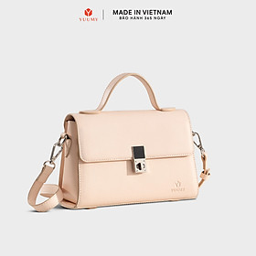 Túi Yuumy ( Thời trang nữ nắp gập khoá xoay thanh lịch size 21 - Túi đeo chéo da Seasand YN302 )