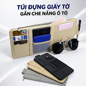  Bán Chạy! Túi Treo Che Nắng Ô Tô Đa Năng – Giữ Giấy Tờ, Kính Mắt Gọn Gàng, Sang Trọng Cao Cấp