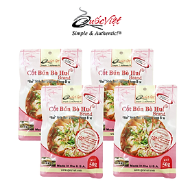 COMBO 4 gói Gia vị Cốt Bún Bò Huế Quốc Việt - 4 x 50g - VN10502