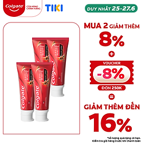 Bộ 4 kem đánh răng làm trắng răng Colgate Optic White từ khoáng núi lửa 100g
