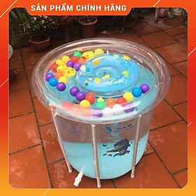 Mua Bể bơi thành cao 8 thanh tặng phao cổ và bơm chân