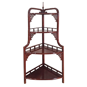 Mua Kệ góc gỗ Gụ - CAK01- 04 tầng- 120x61x37